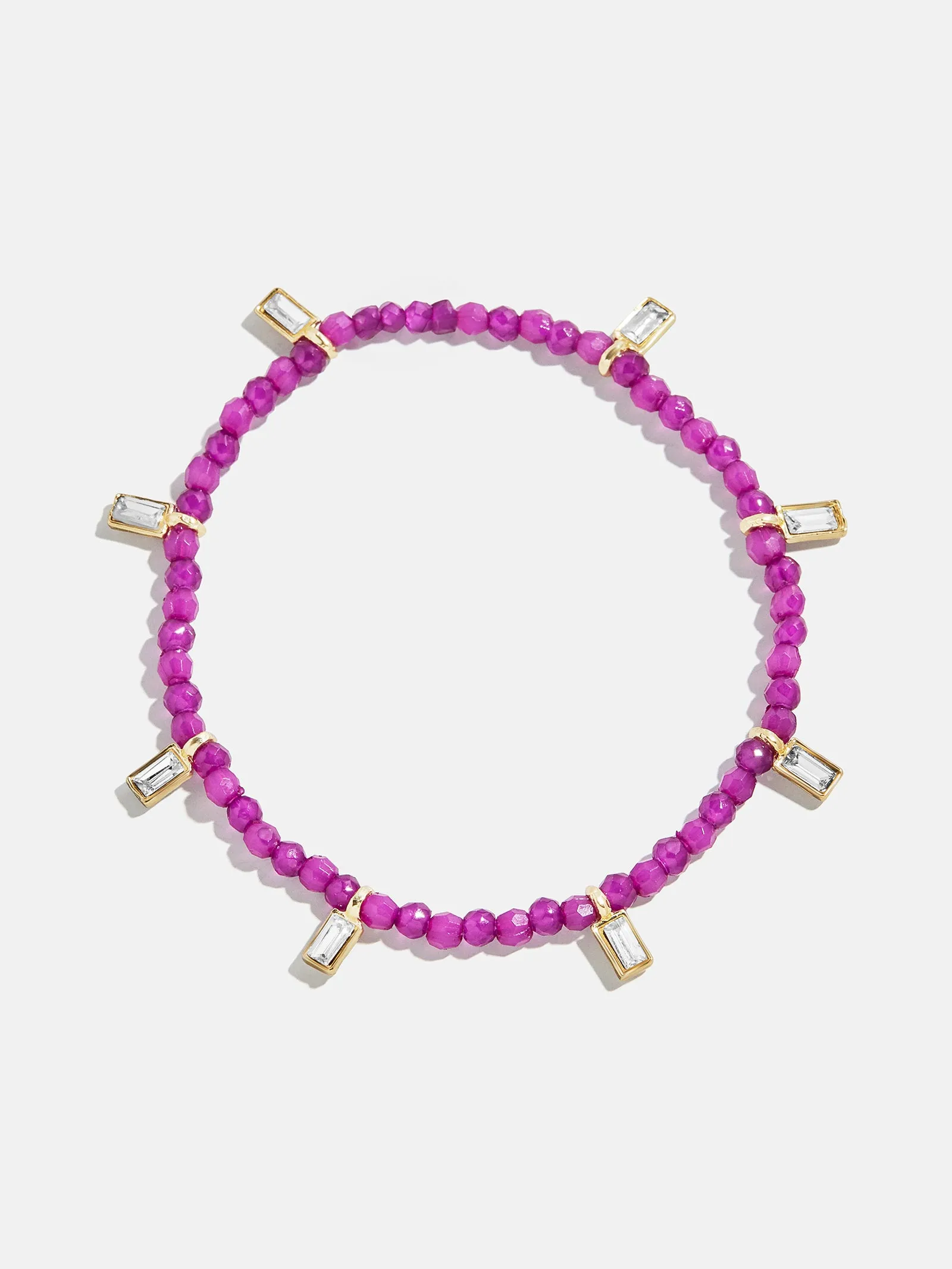 Crystal Beaded Bracelet - Plum sold by BaubleBar product image thumbnail 3