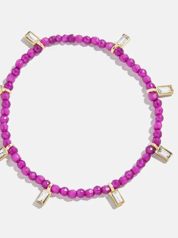 Crystal Beaded Bracelet - Plum sold by BaubleBar