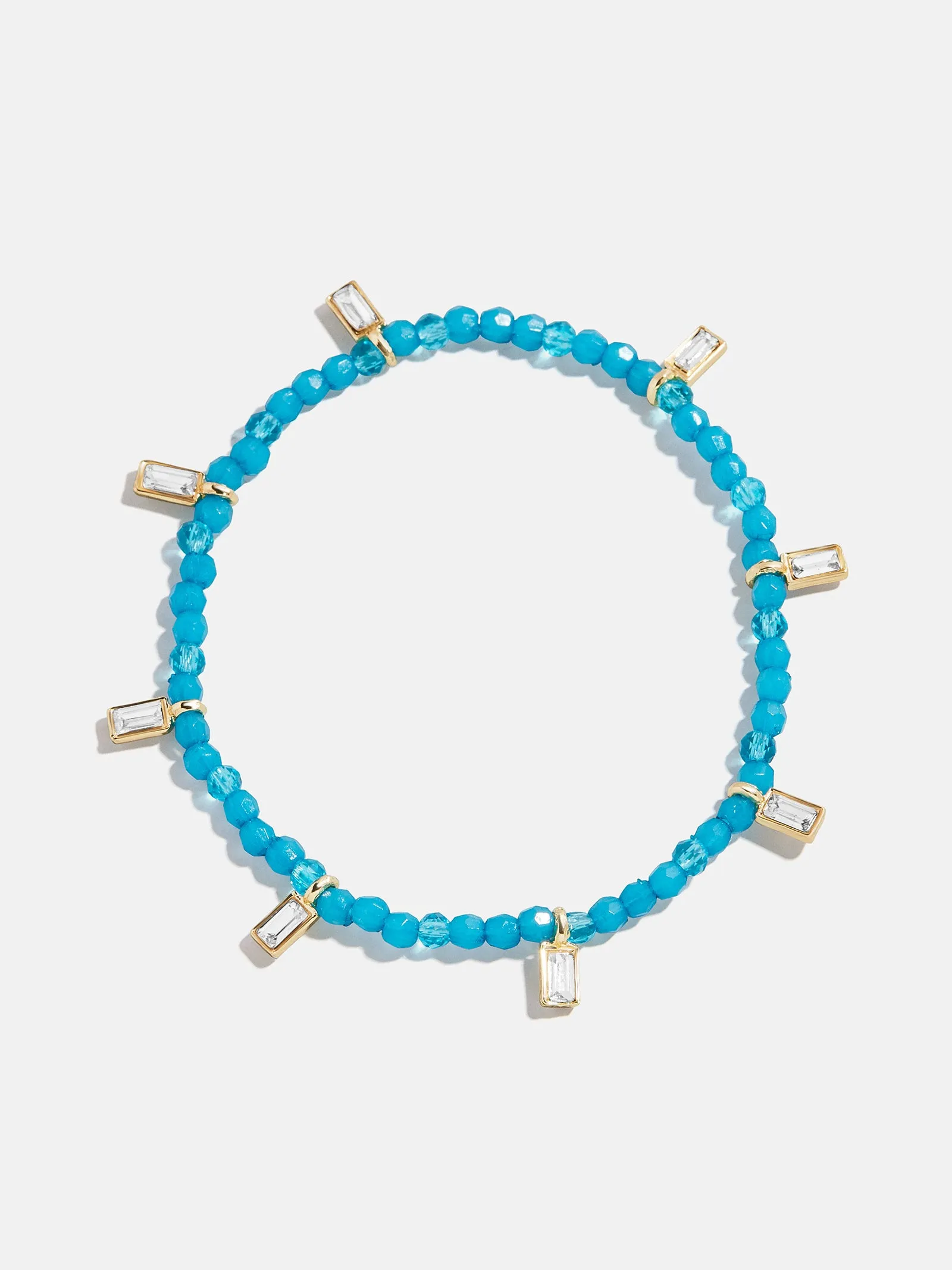 Crystal Beaded Bracelet - Aqua sold by BaubleBar product image thumbnail 3