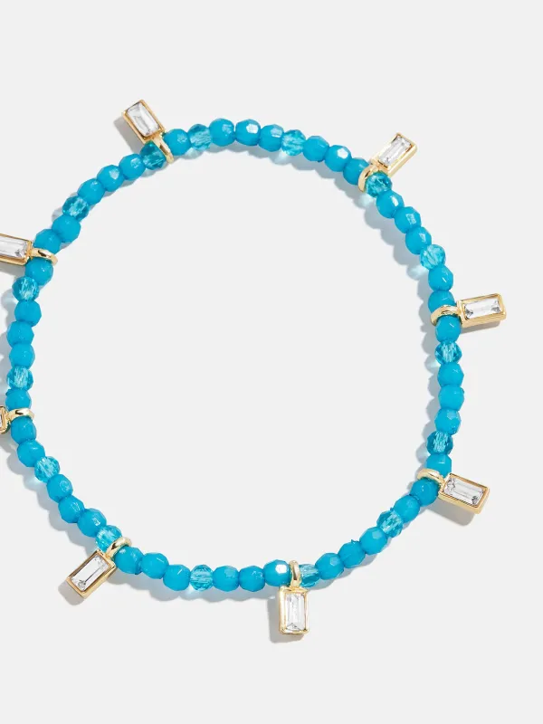 Crystal Beaded Bracelet - Aqua sold by BaubleBar