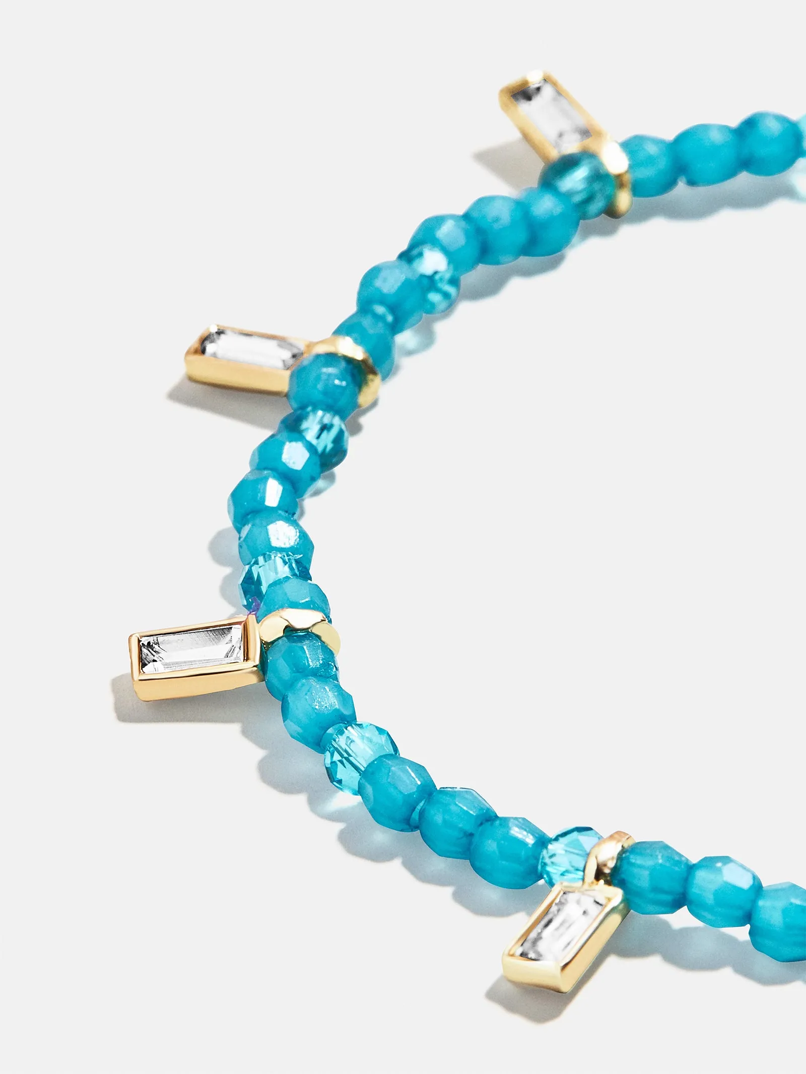 Crystal Beaded Bracelet - Aqua sold by BaubleBar product image thumbnail 2
