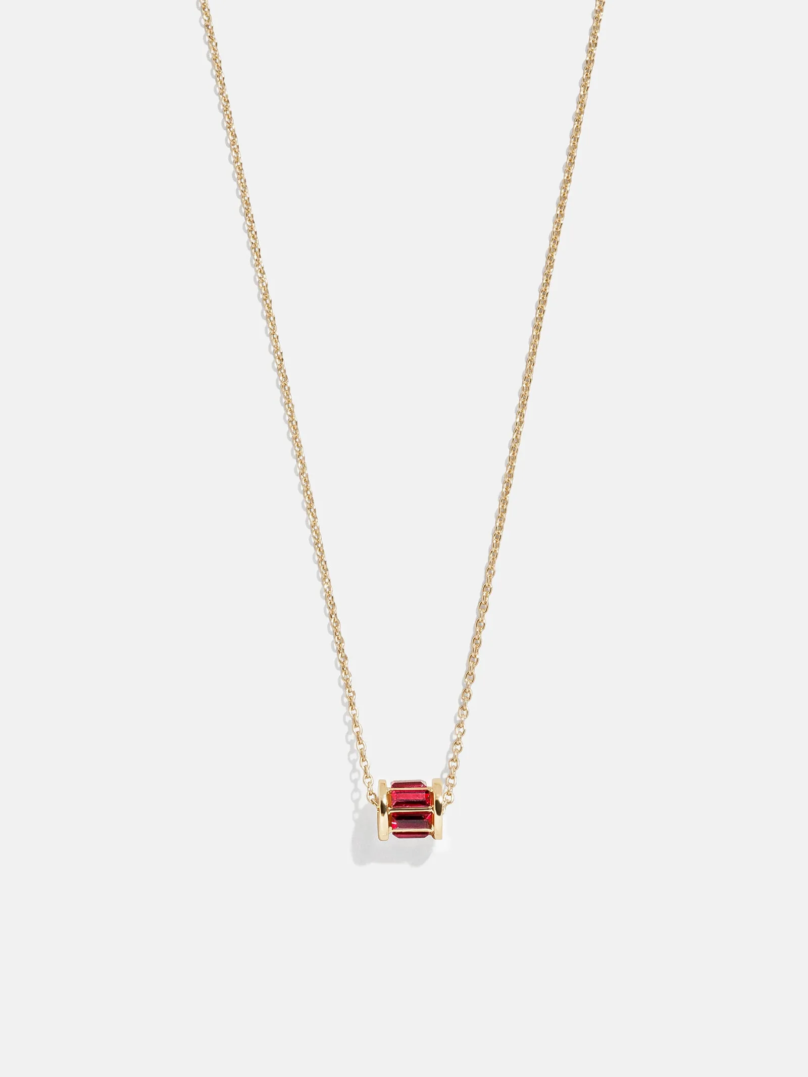Tatum Birthstone Necklace - Ruby sold by BaubleBar