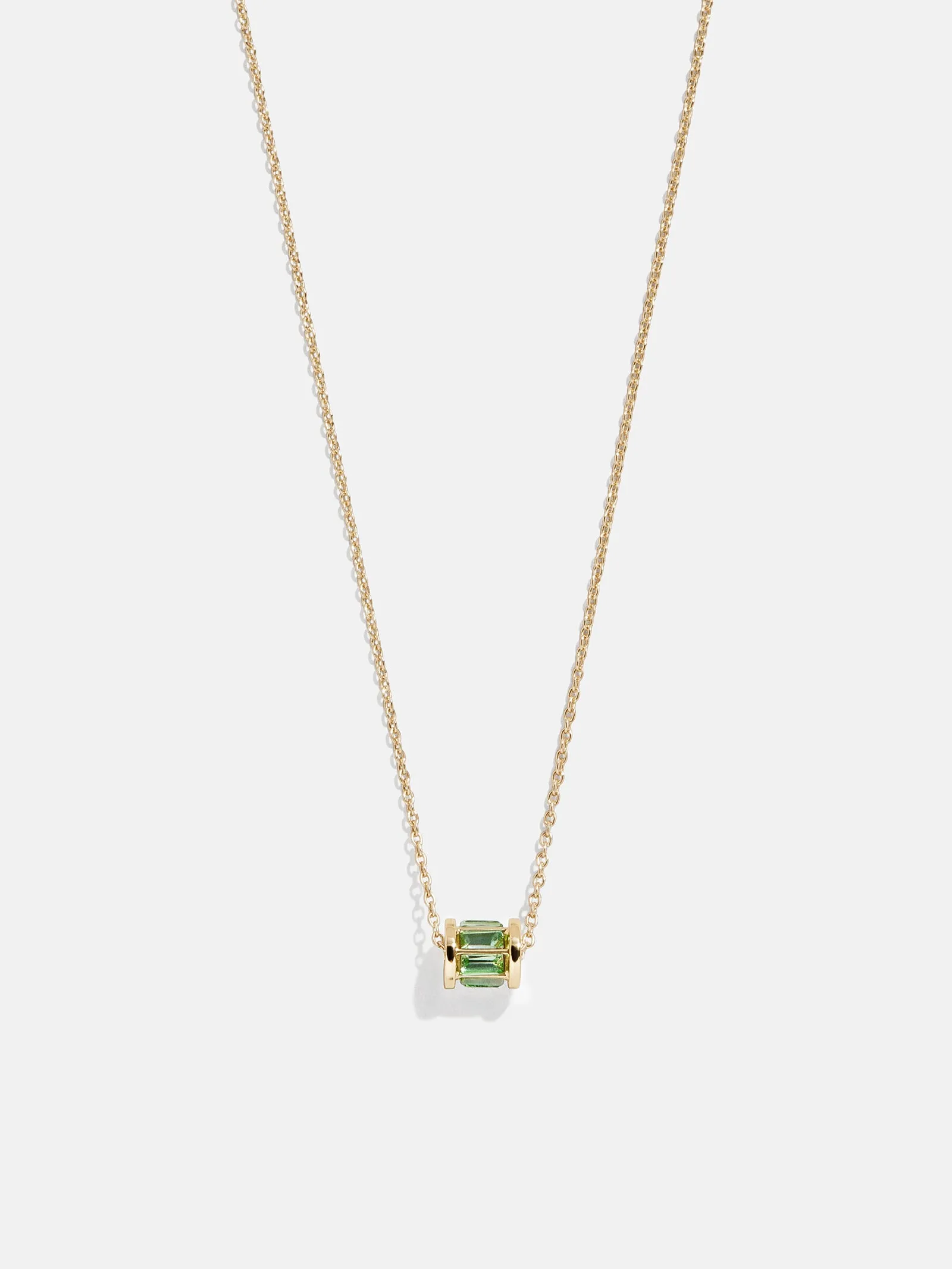 Tatum Birthstone Necklace - Peridot sold by BaubleBar