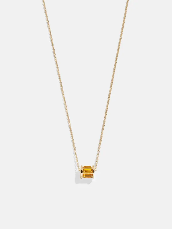 Tatum Birthstone Necklace - Topaz sold by BaubleBar