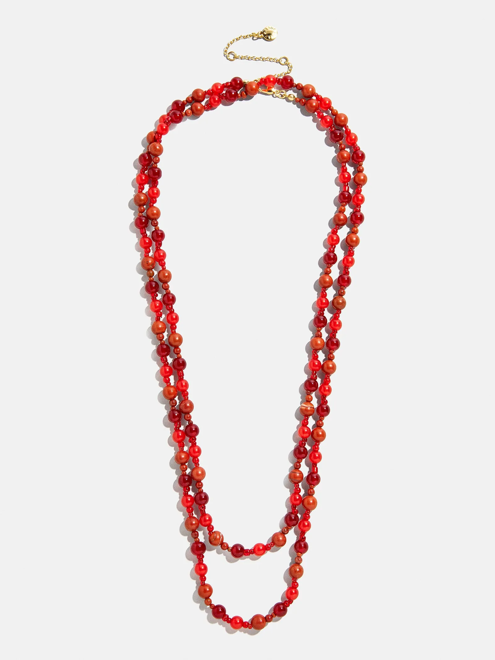Charlotte Beaded Necklace - Red Jasper sold by BaubleBar product image thumbnail 3
