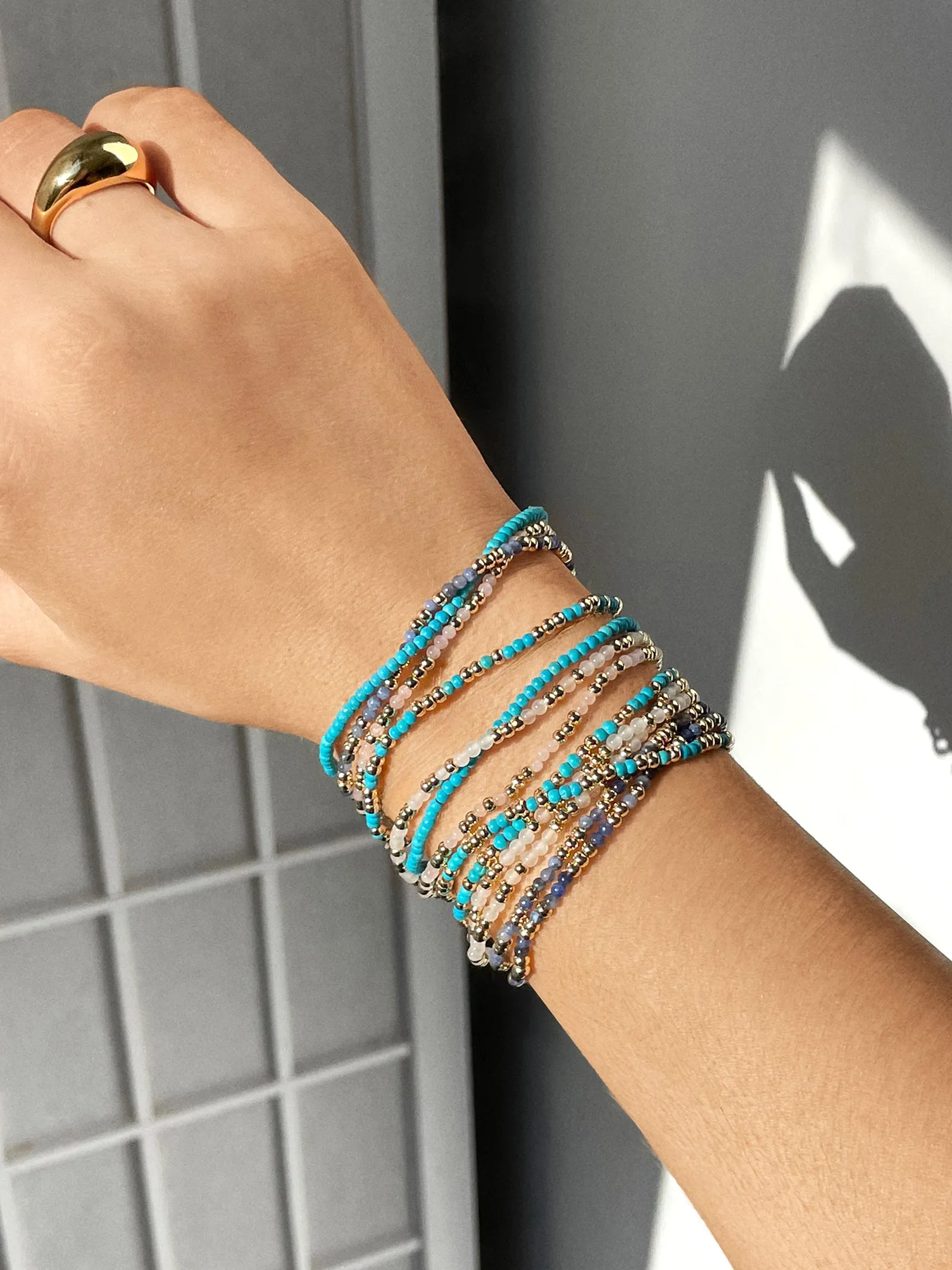 Sadie Bracelet Set - Turquoise sold by BaubleBar product image thumbnail 2