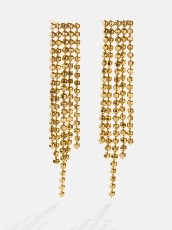 Stephanie 18K Gold Earrings - Gold sold by BaubleBar