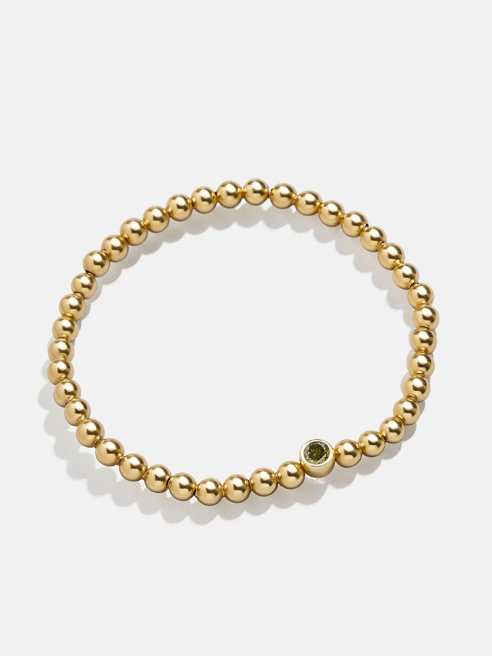 18K Gold Birthstone Pisa Bracelet - Peridot sold by BaubleBar product image thumbnail 3
