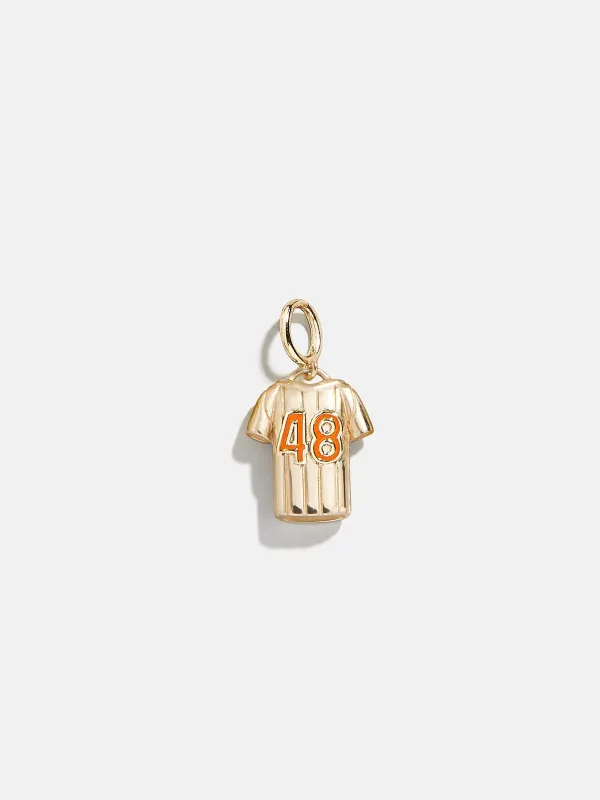 Jersey Custom Cluster Charm - Orange made by BaubleBar