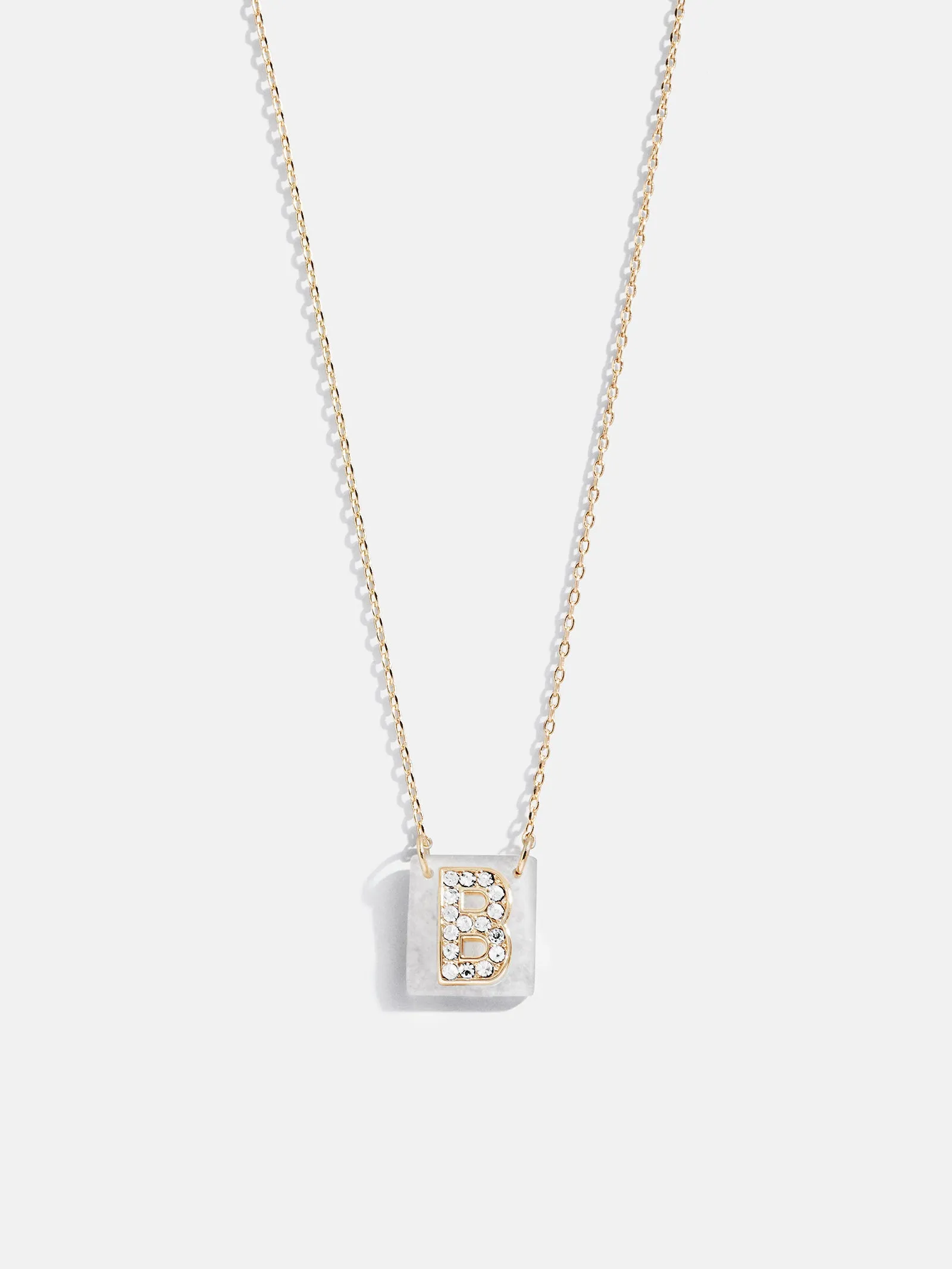 Clementine Initial Necklace - Gold/Pavé sold by BaubleBar product image thumbnail 4