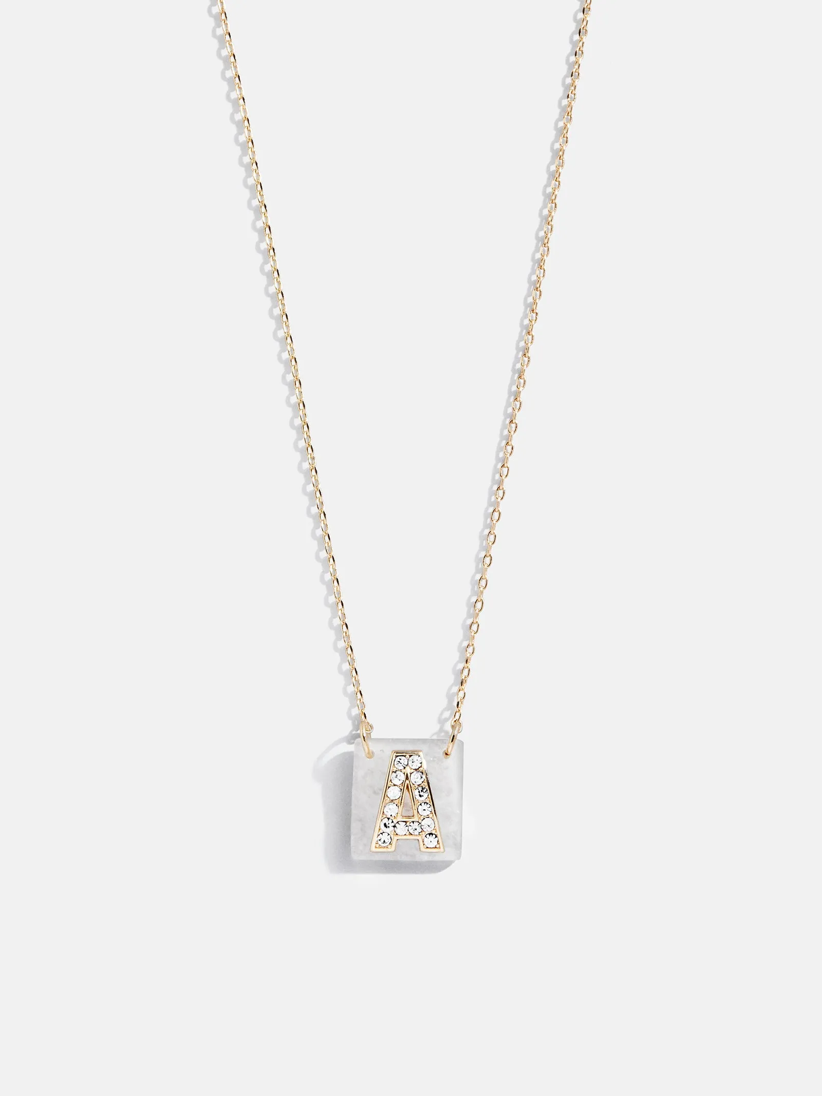 Clementine Initial Necklace - Gold/Pavé sold by BaubleBar product image thumbnail 3