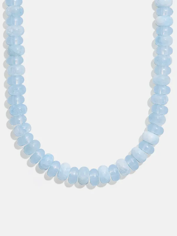 Joyce Semi-Precious Beaded Necklace - Blue Lace Agate sold by BaubleBar