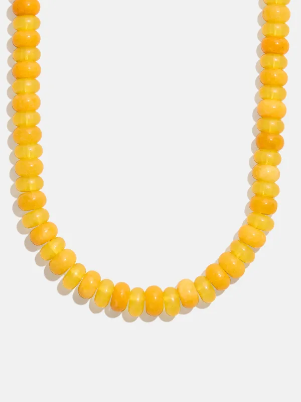 Joyce Semi-Precious Beaded Necklace - Citrine sold by BaubleBar