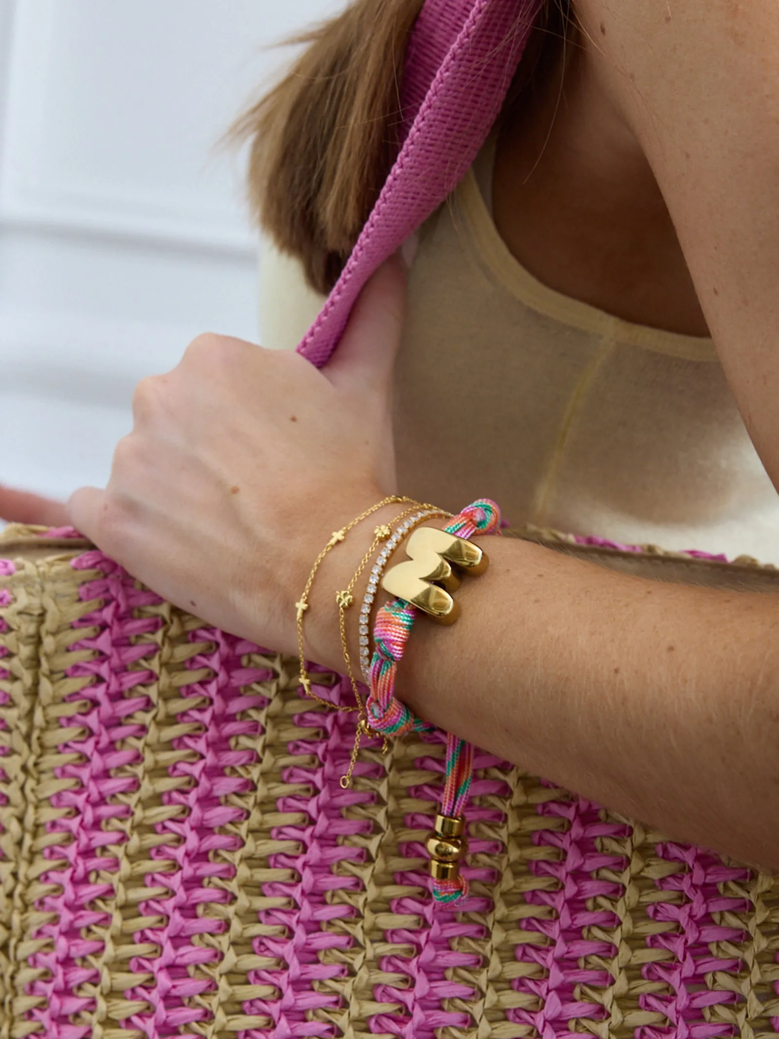 Knotty Initial Custom Bracelet - Bold Multi Double Letters sold by BaubleBar product image thumbnail 2