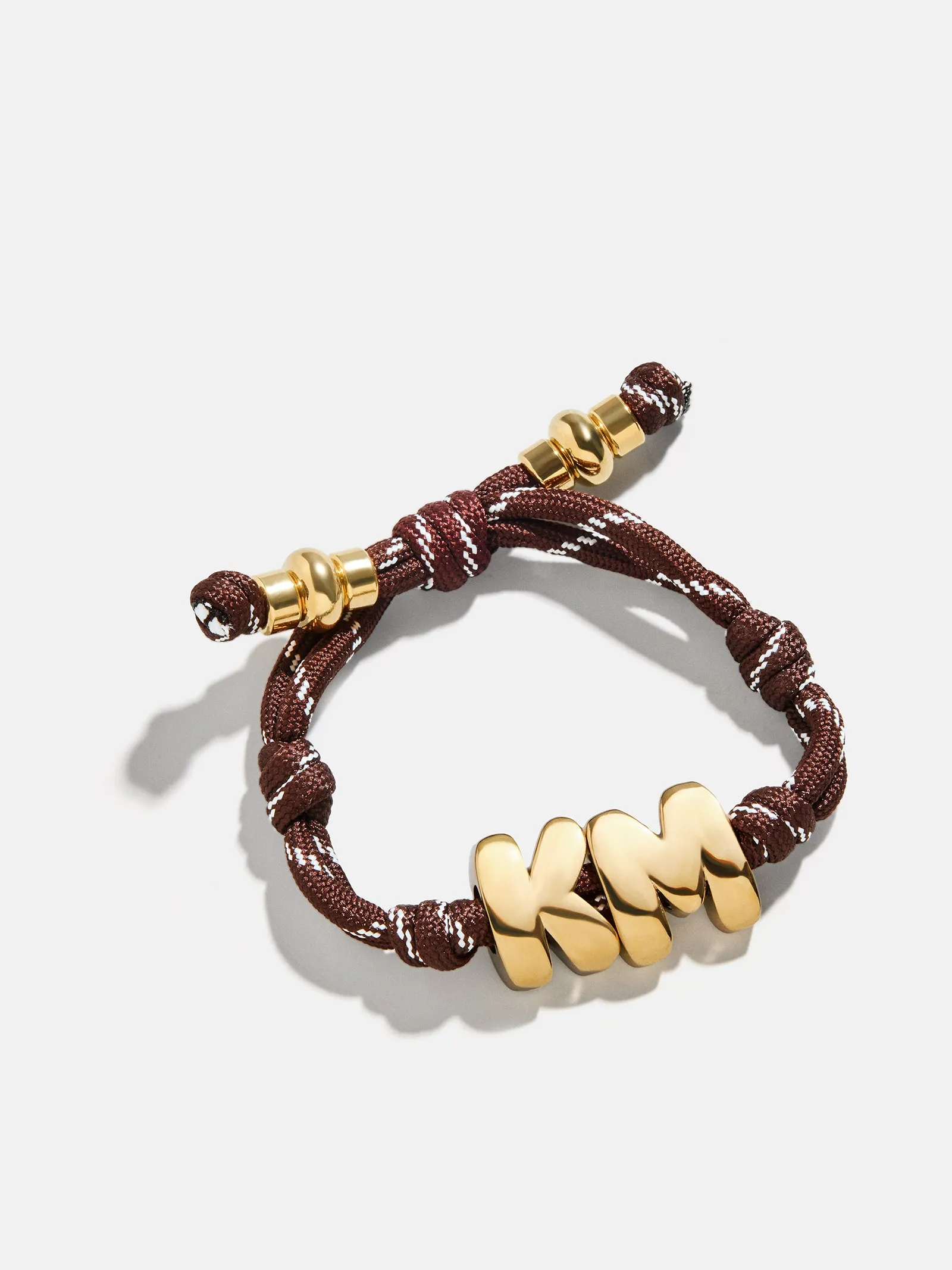 Knotty Initial Custom Bracelet - Brown Double Letters sold by BaubleBar product image thumbnail 3