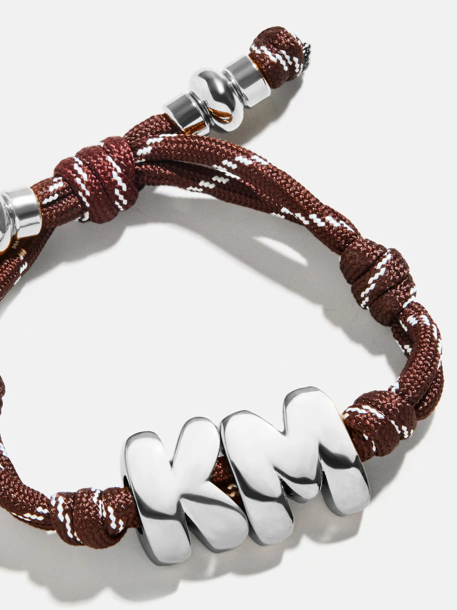 Knotty Initial Custom Bracelet - Brown Double Letters sold by BaubleBar product image thumbnail 5
