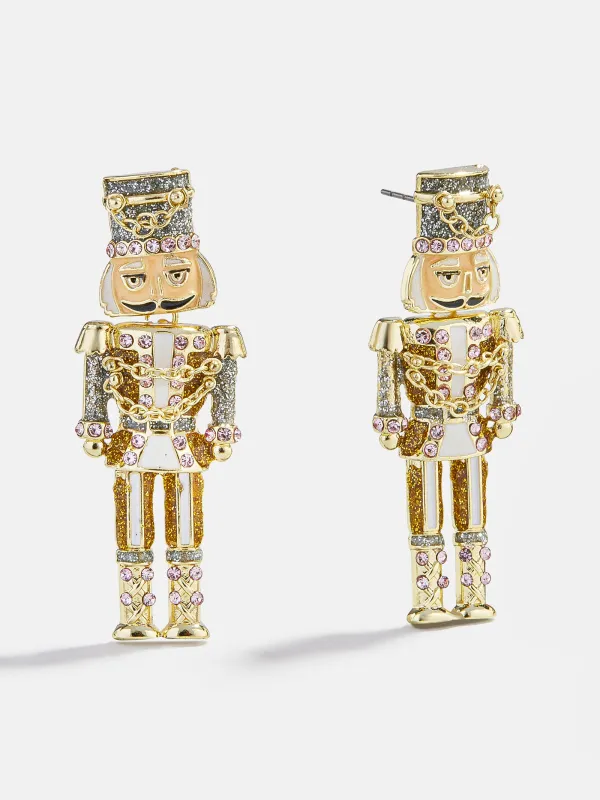 Sugarplum Soldier Nutcracker Earrings - Nutcracker sold by BaubleBar