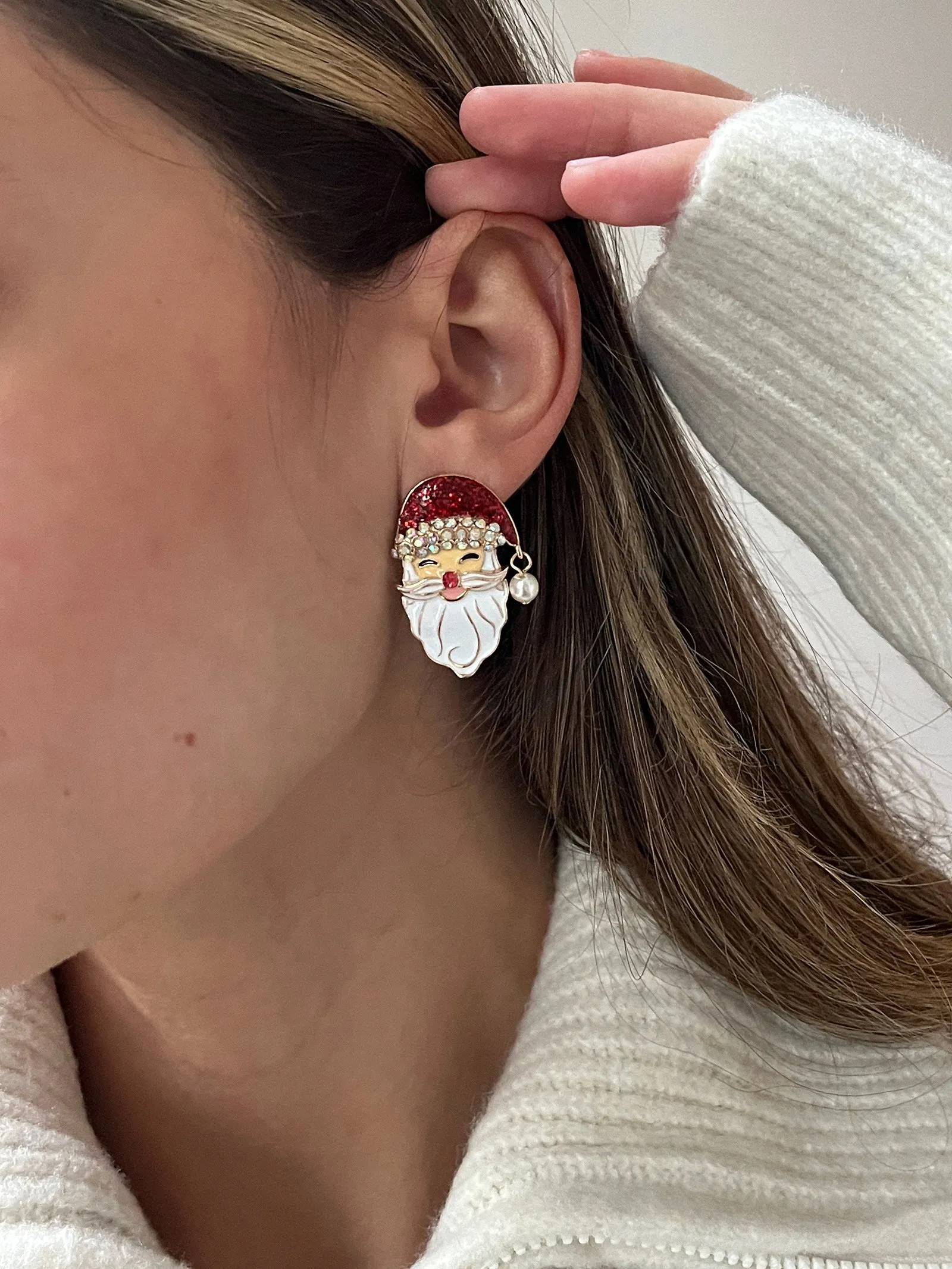 Santa Claus Statement Earrings - Santa Claus sold by BaubleBar product image thumbnail 2