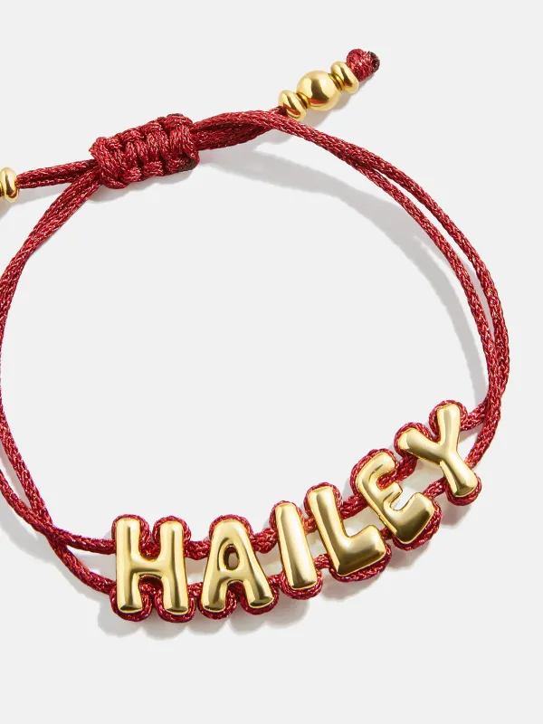 Wrapped Up Bubble Custom Cord Bracelet - Dark Red sold by BaubleBar