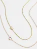Maya Brenner Asymmetrical Custom Initial Necklace - One Character sold by BaubleBar