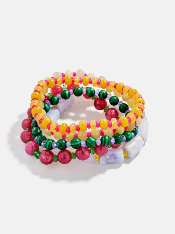 Darcy Beaded Bracelet Set - Vibrant Multi sold by BaubleBar