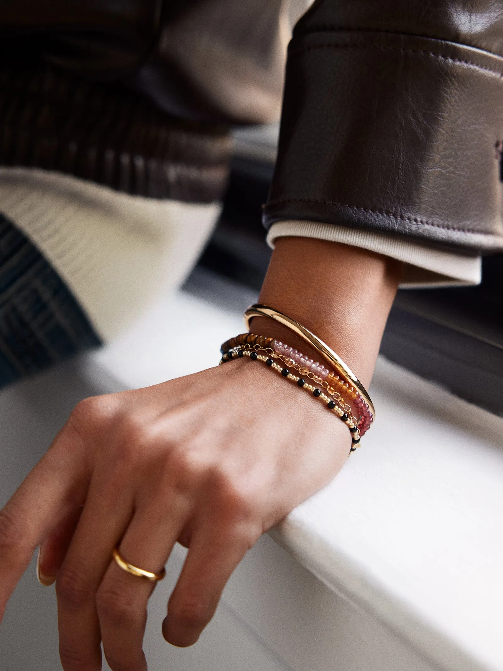 Rowan Semi-Precious Layered Bracelet - Bali sold by BaubleBar product image thumbnail 2