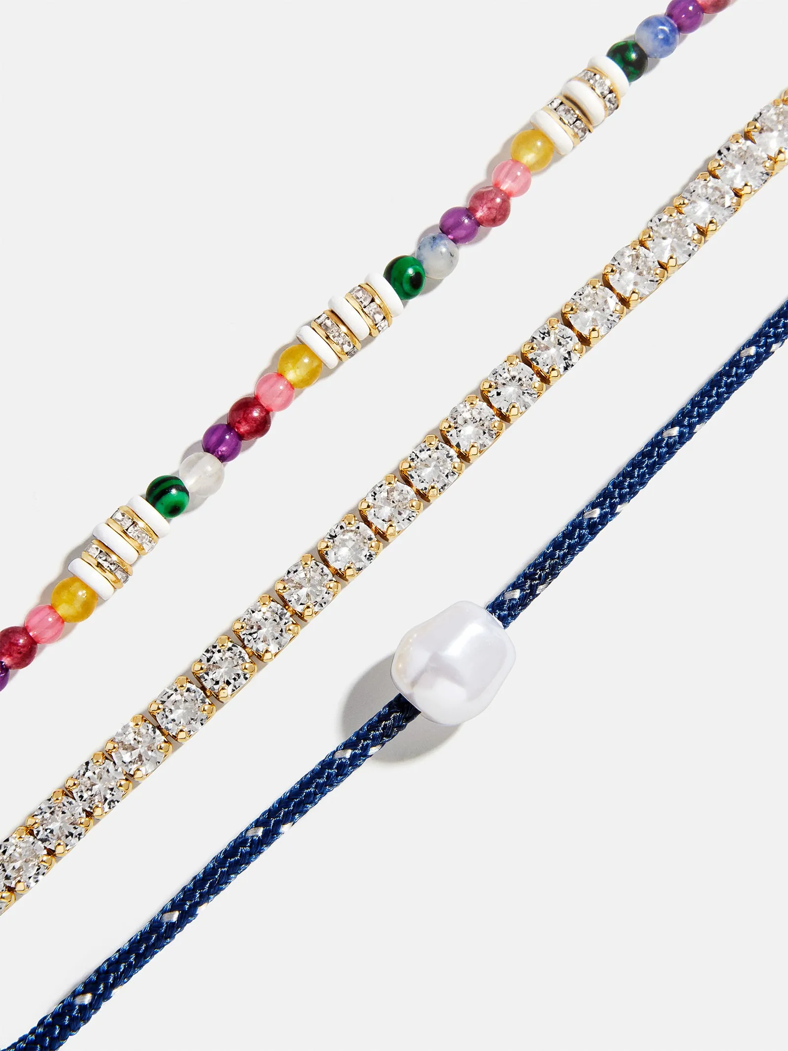 Rowan Semi-Precious Layered Bracelet - St. Barths sold by BaubleBar product image thumbnail 3