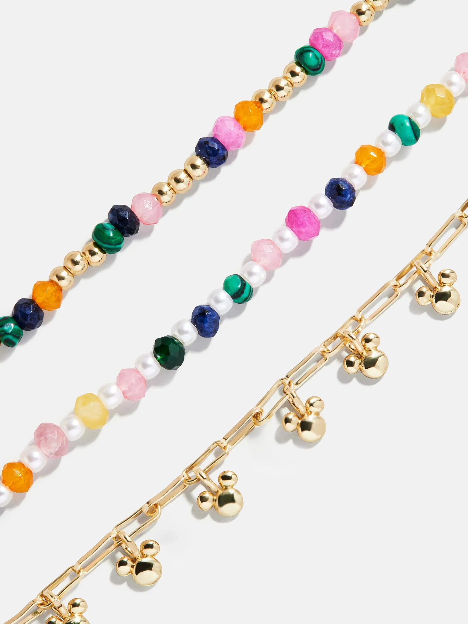 Disney Mickey Mouse Semi-Precious Layered Bracelet - Gold/Multi sold by BaubleBar product image thumbnail 5