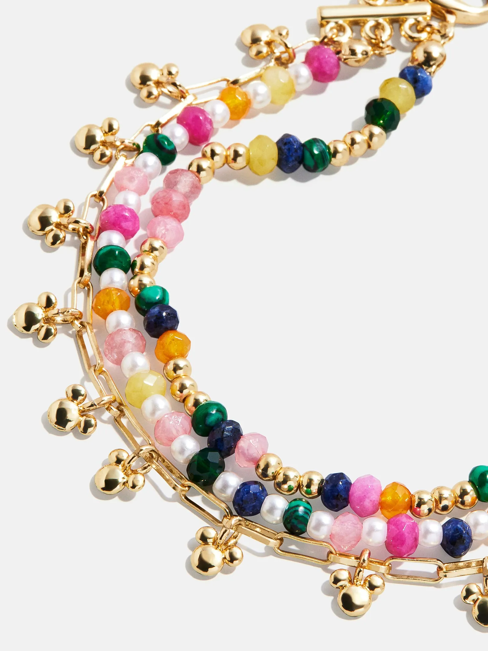 Disney Mickey Mouse Semi-Precious Layered Bracelet - Gold/Multi sold by BaubleBar product image thumbnail 3