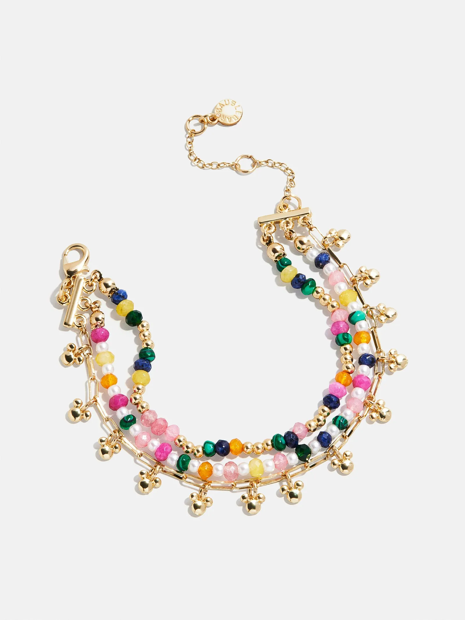 Disney Mickey Mouse Semi-Precious Layered Bracelet - Gold/Multi sold by BaubleBar product image thumbnail 4