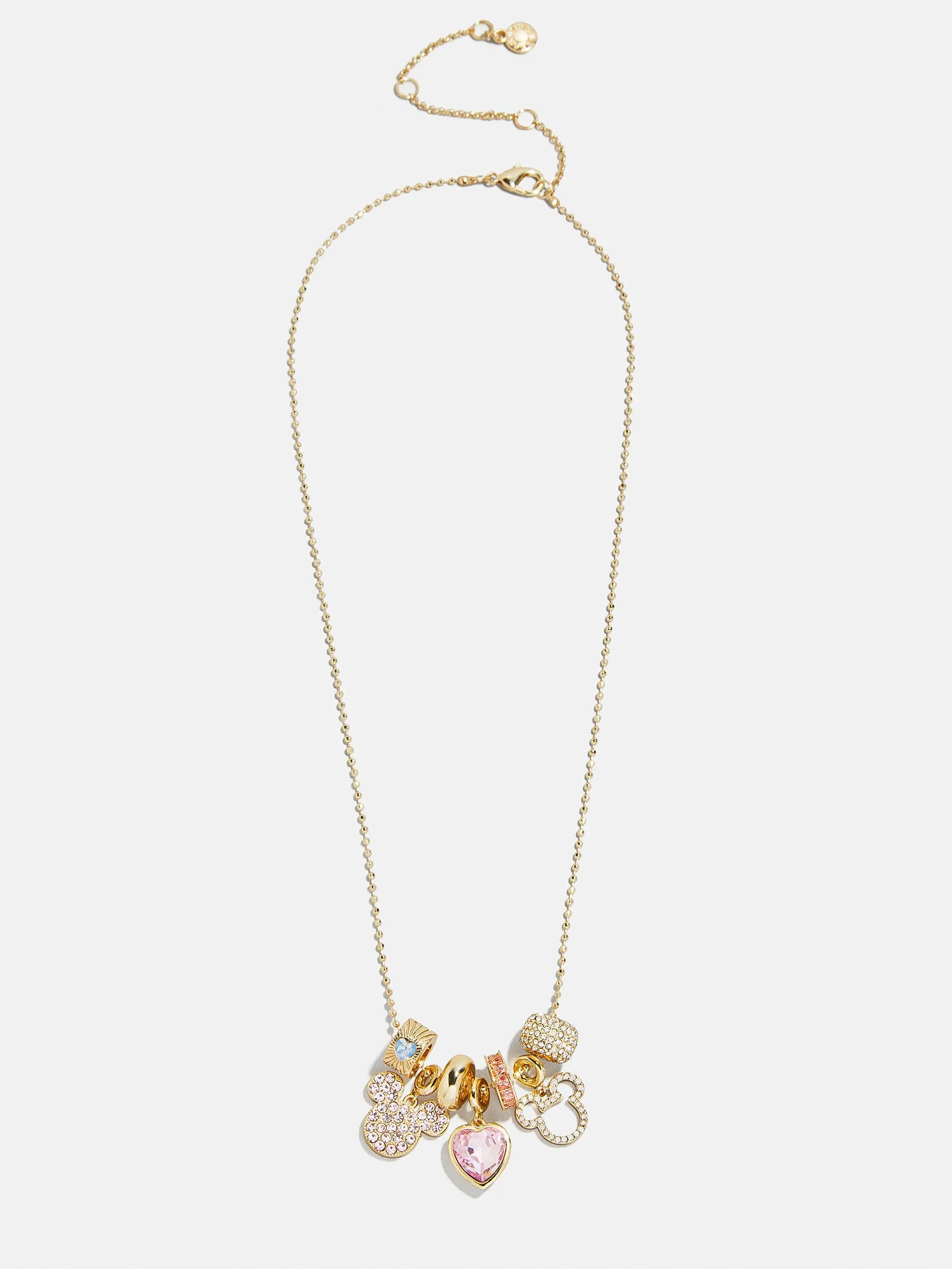 Disney Mickey Mouse Heart Charm Necklace - Gold/Pavé sold by BaubleBar product image thumbnail 3