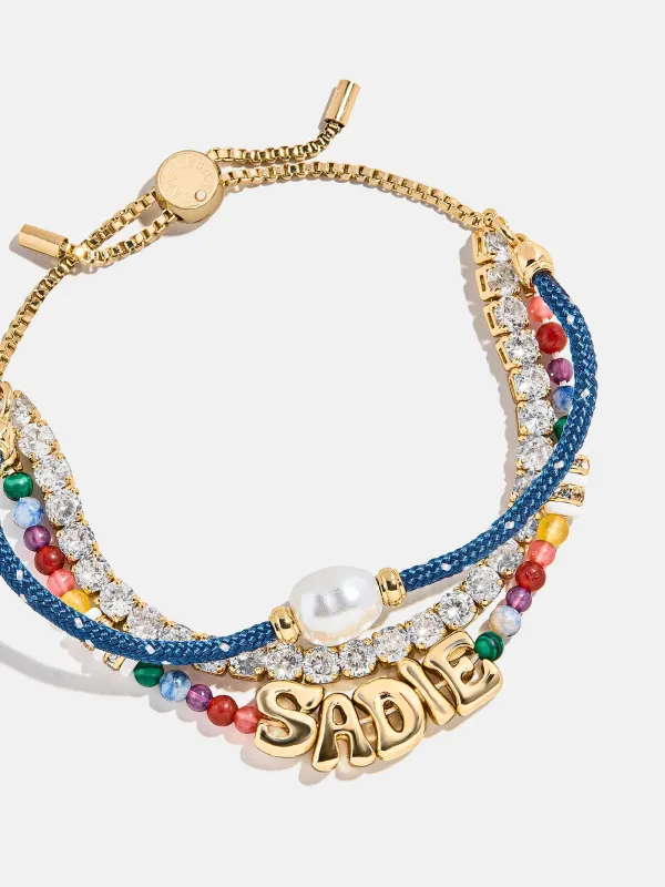 Rowan Semi-Precious Custom Layered Bracelet - St. Barths sold by BaubleBar