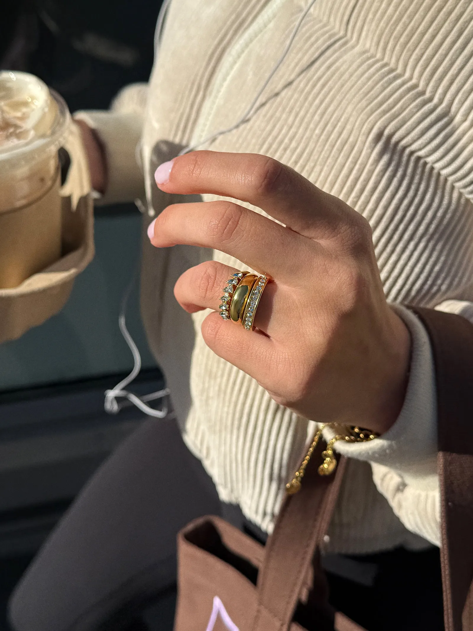 Greta Waterproof Ring Set - Greta Waterproof Ring Set sold by BaubleBar product image thumbnail 2