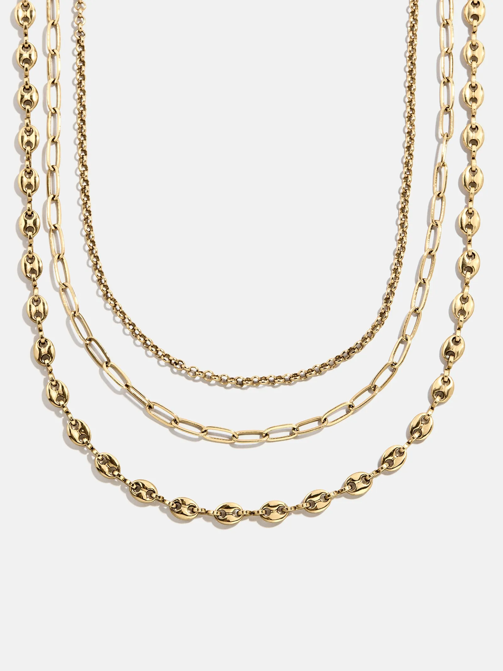 Taylor Waterproof Necklace Set - Gold sold by BaubleBar