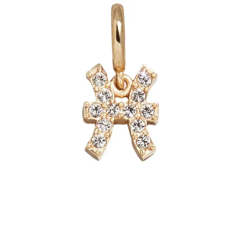 Pavé Zodiac Symbol Cluster Charm - Pisces sold by BaubleBar