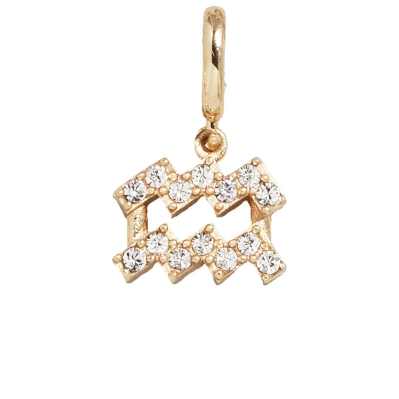 Pavé Zodiac Symbol Cluster Charm - Aquarius sold by BaubleBar