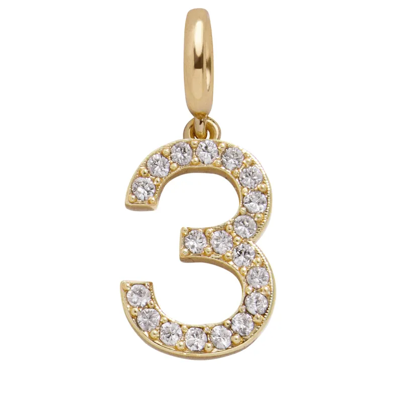 Pavé Number Cluster Charm - 3 made by BaubleBar