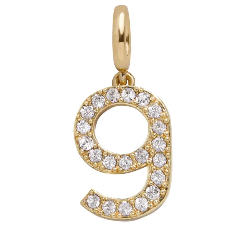 Pavé Number Cluster Charm - 9 made by BaubleBar