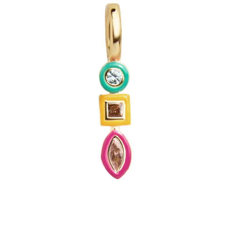 Jeweled Cluster Charm - Multi/Gold sold by BaubleBar
