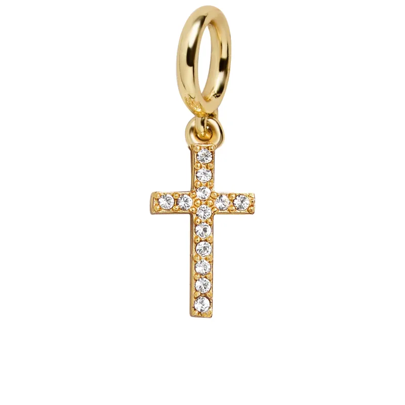 Faith Cluster Charm - Pave Cross made by BaubleBar