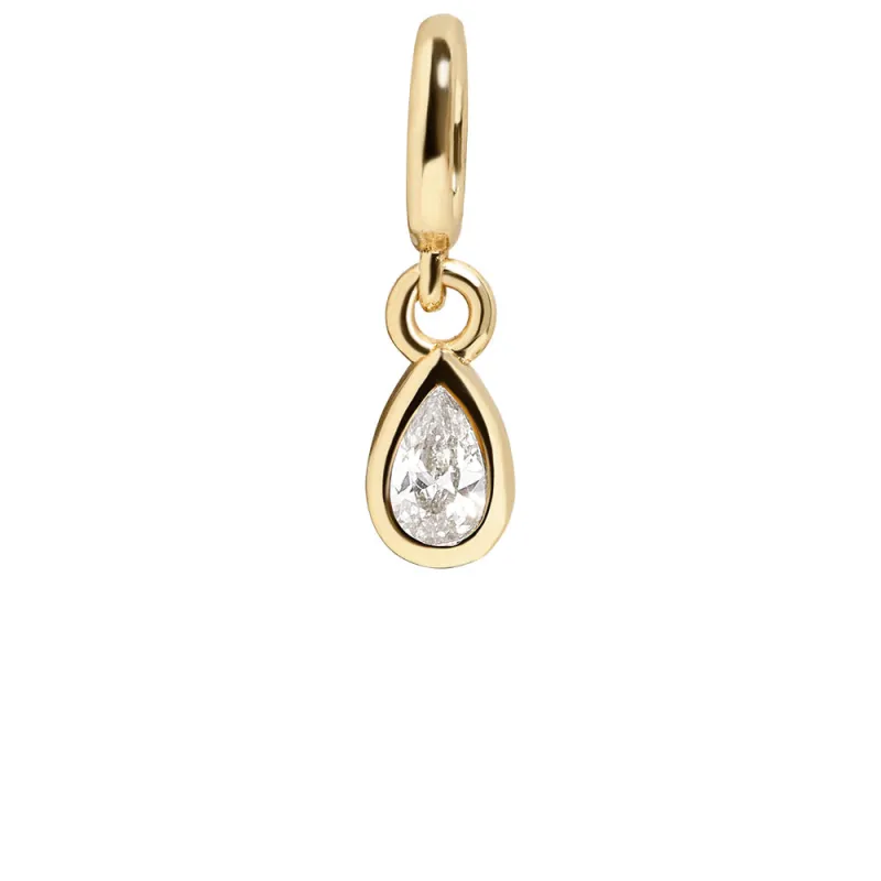Birthstone Cluster Charm - Crystal/Gold sold by BaubleBar
