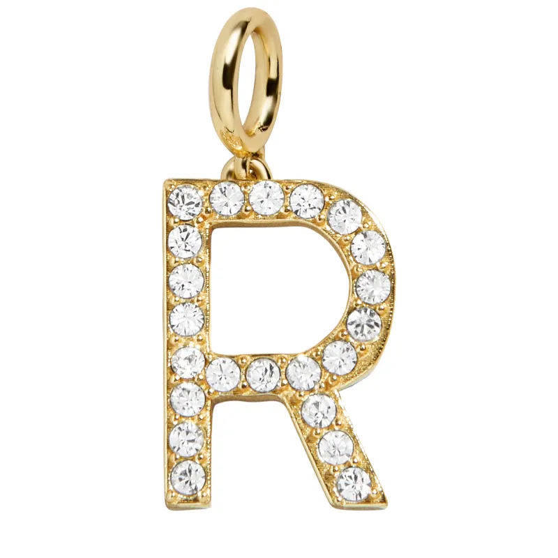Pavé Initial Cluster Charm - R sold by BaubleBar