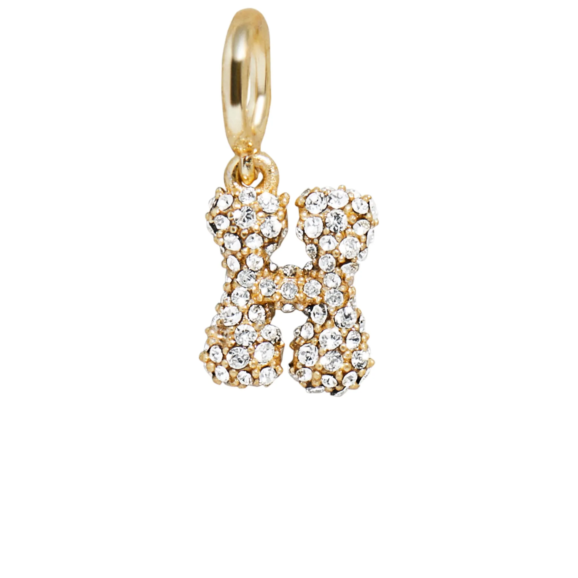 Pave Bubble Initial Cluster Charm - H sold by BaubleBar