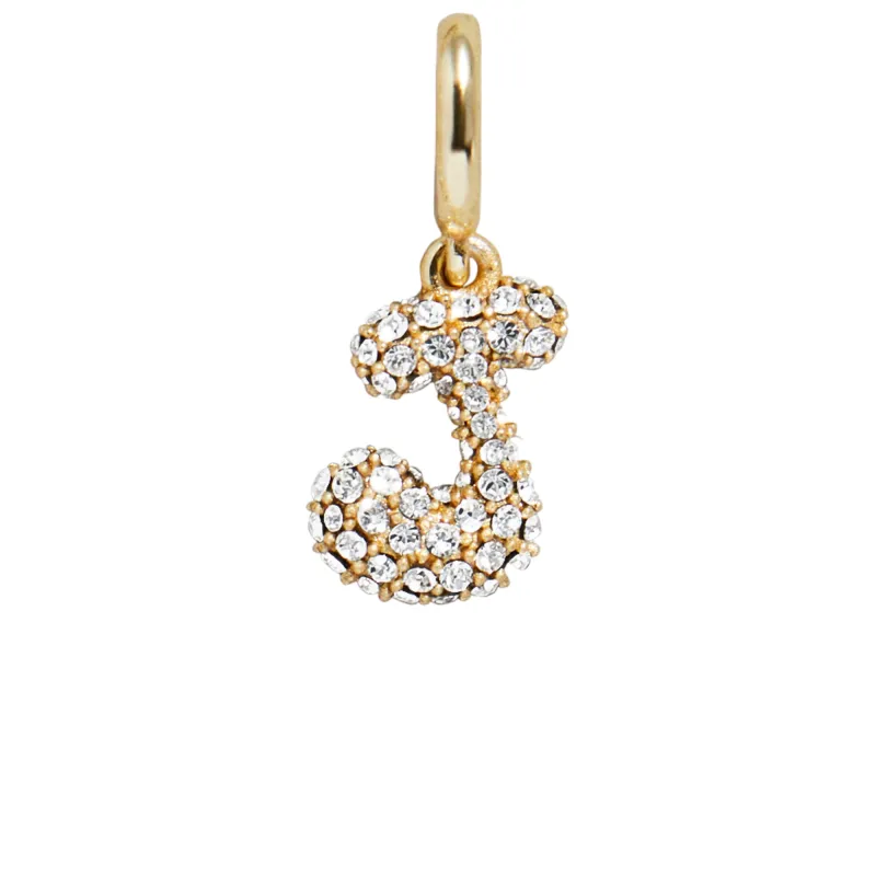 Pave Bubble Initial Cluster Charm - J sold by BaubleBar
