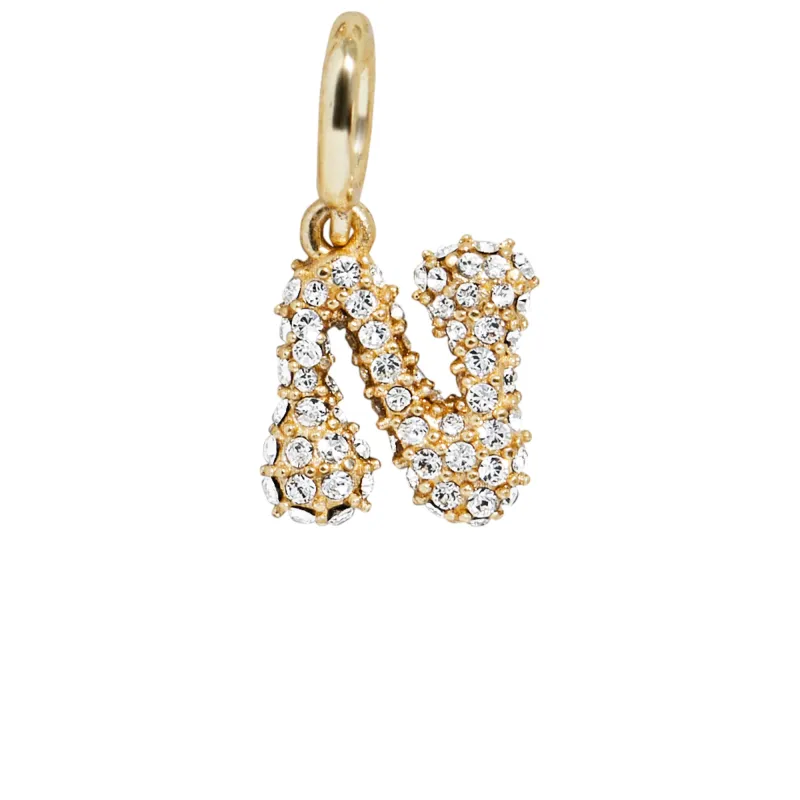 Pave Bubble Initial Cluster Charm - N sold by BaubleBar
