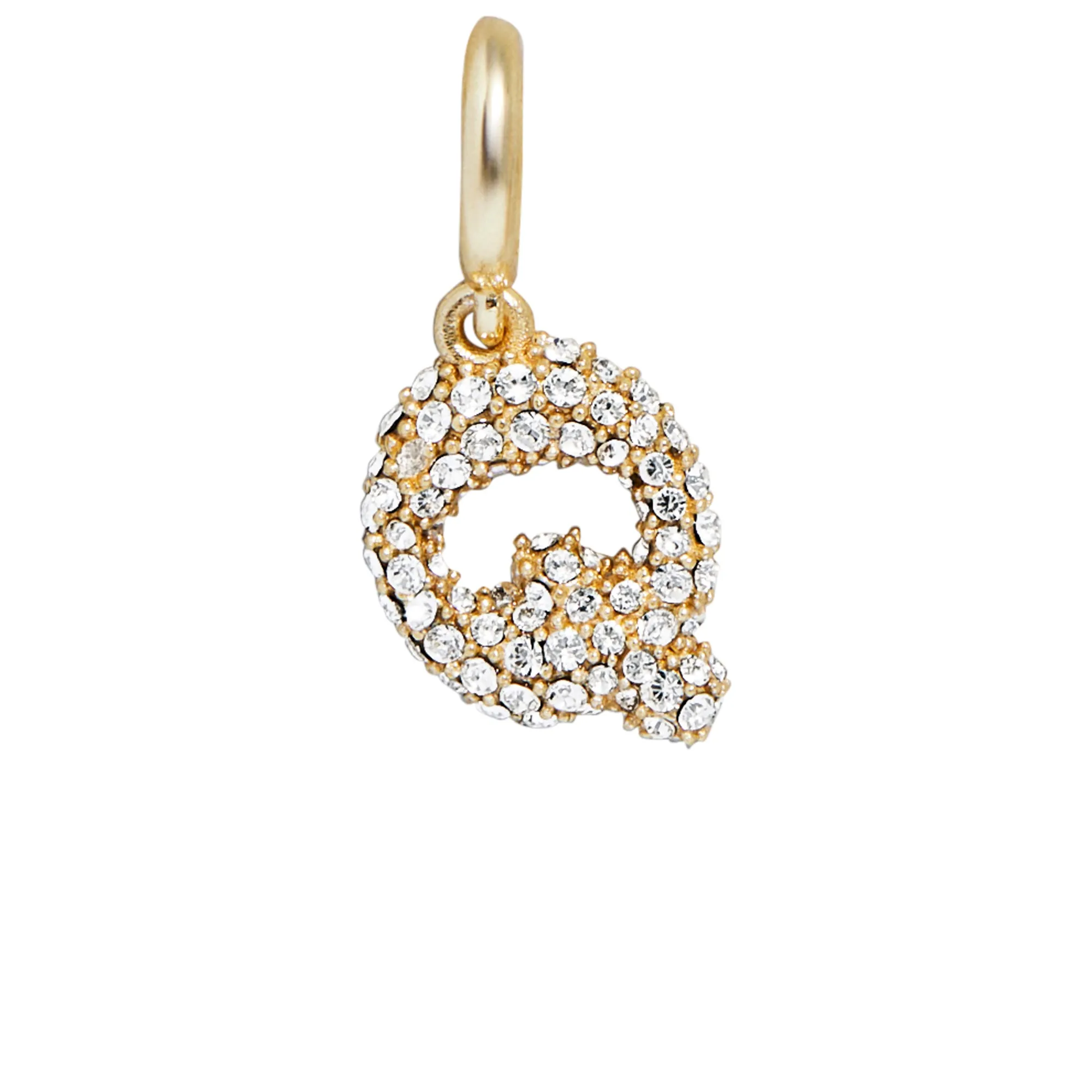 Pave Bubble Initial Cluster Charm - Q sold by BaubleBar