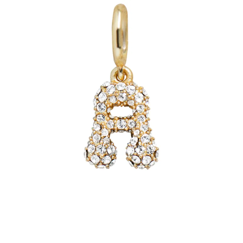 Pave Bubble Initial Cluster Charm - A sold by BaubleBar