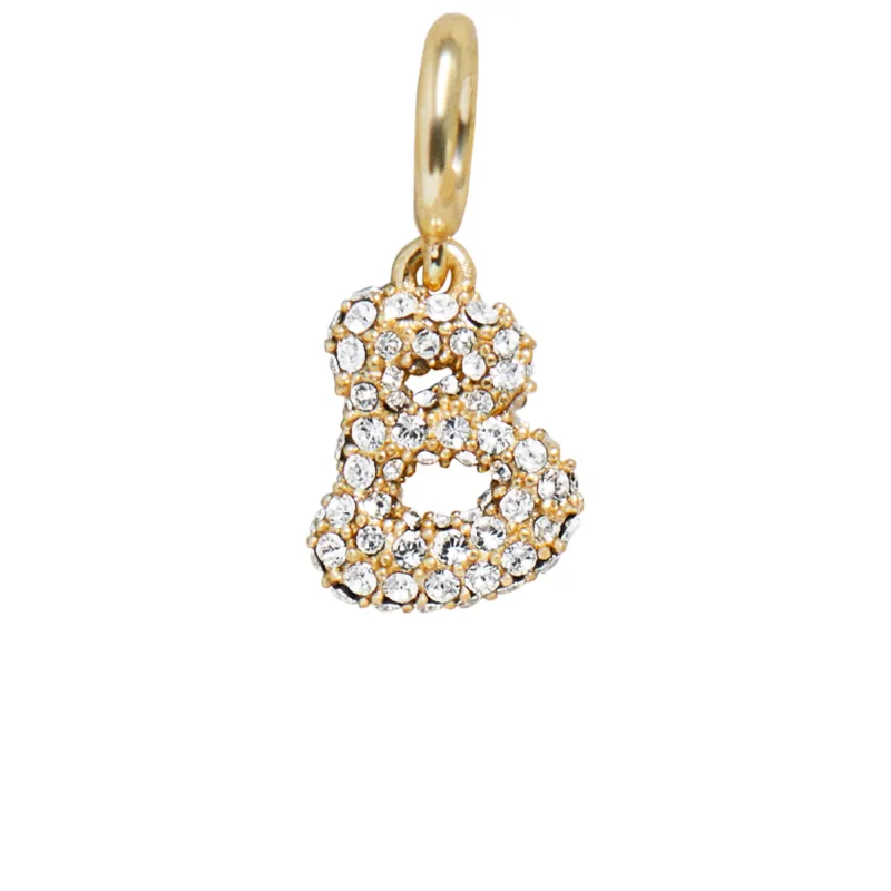 Pave Bubble Initial Cluster Charm - B sold by BaubleBar