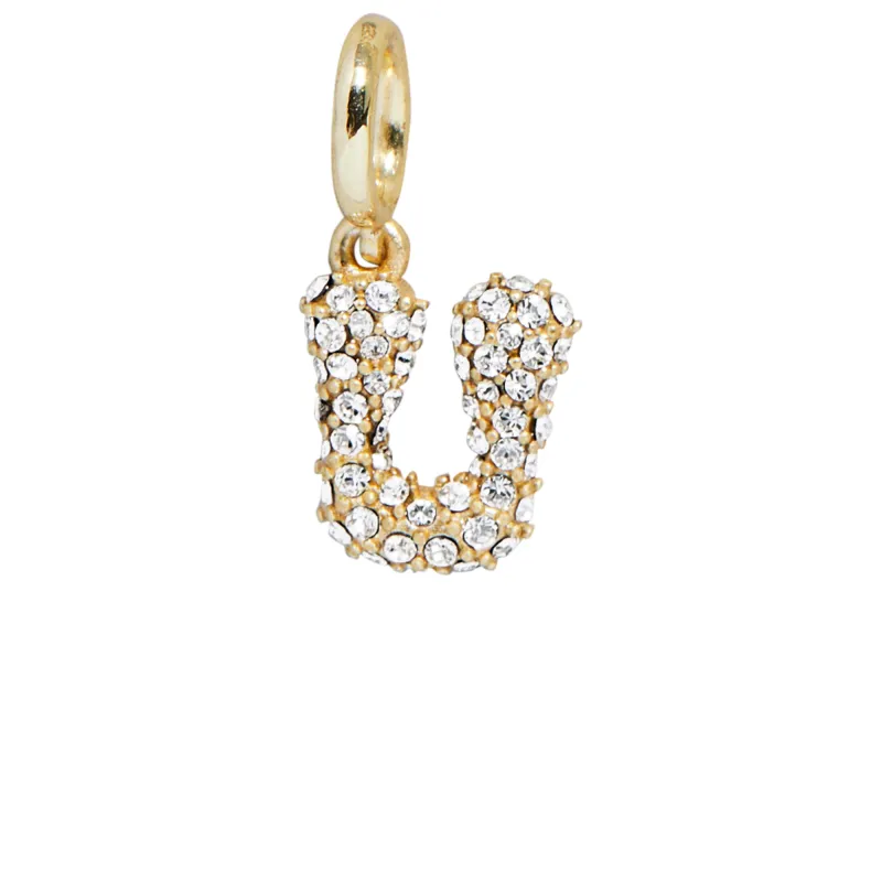 Pave Bubble Initial Cluster Charm - U sold by BaubleBar
