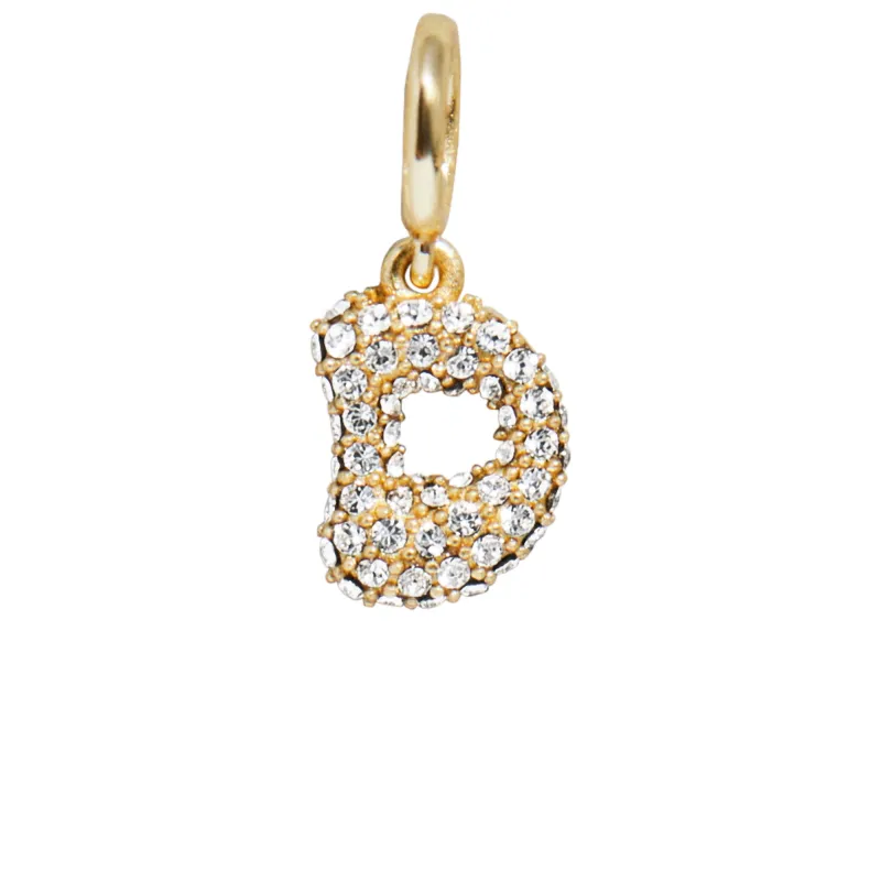 Pave Bubble Initial Cluster Charm - D sold by BaubleBar